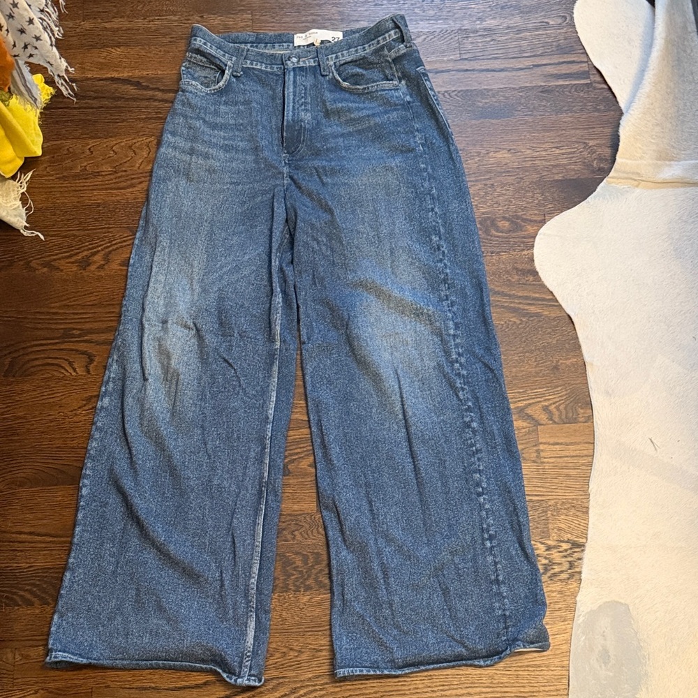 rag & bone Miramar Sofie sweat pant jeans. High rise and ankle length.